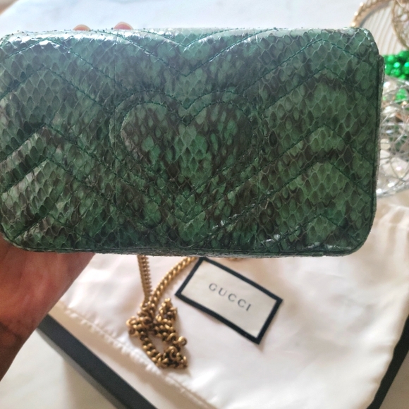 Gucci GG MarMont mini python handbag - Picture 3 of 5